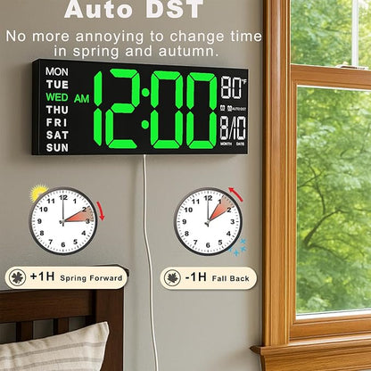 TrophyRak 16" Large Digital Wall Mount Clock, Count Down Timer, Big LED - Image 5