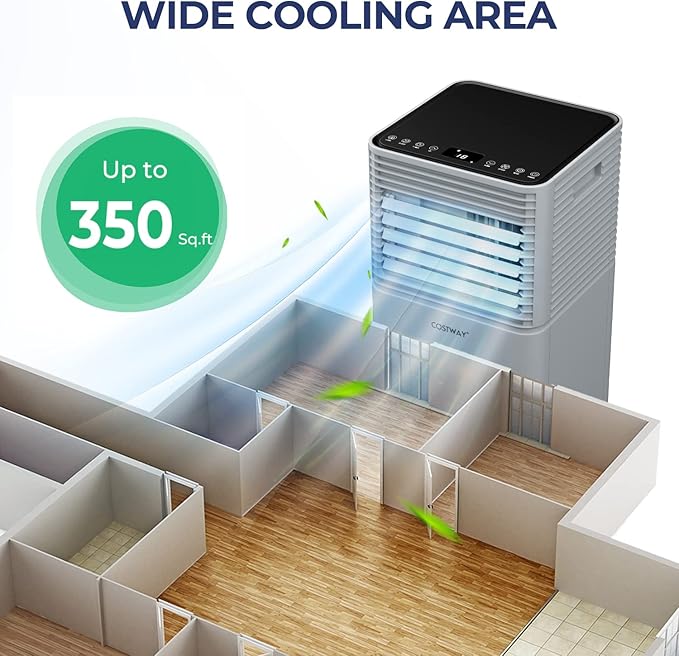 COSTWAY Portable Air Conditioners, 10000BTU Spaces up to 350sq.ft, - Image 2