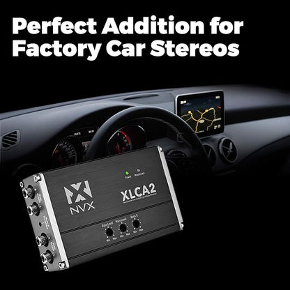 NVX XLCA2 X-Series 2-Channel Line Out Converter Digital Bass Enhancer - Image 2