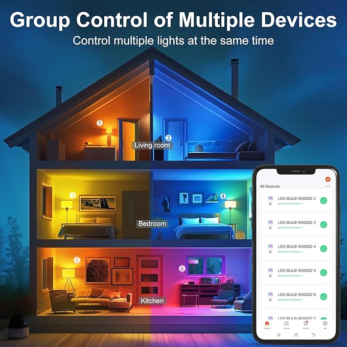 HYDONG Smart RGB Bulb, Smart Bulbs Compatible - Image 8