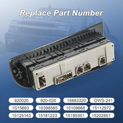 DICMIC Front Driver Side Master Power Window Switch and Door Lock & Black Bezel - Image 2