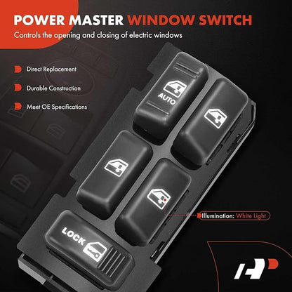A-Premium Master Power Window Switch Compatible - Image 3