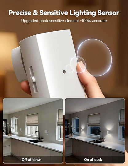Brightown 2 Pack White Night Lights Plug into Wall, Modern Night Light - Image 3