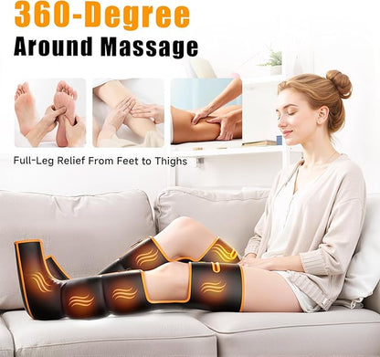 Leg Massager with Heat and Compression, Foot and Full Leg Massager - Image 3