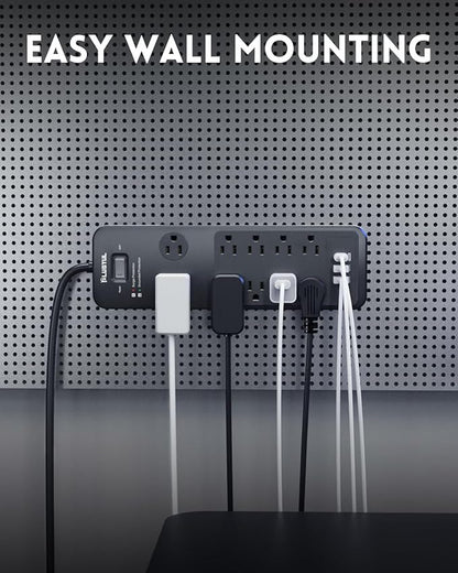 Surge Protector Power Strip 10FT, PLUGTUL Surge Protector - Image 7