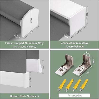 ZSHINE Motorized Blackout Window Blinds Customize Width Remote Control Wireless - Image 6