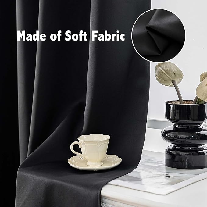 Anytime 100% Blackout Curtain 2 Panels Set, Thermal Insulated Window Drapes - Image 6