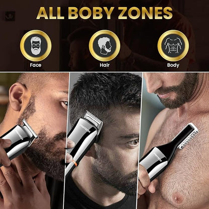 PRITECH Beard Trimmer for Men, 6 in 1 Hair Clippers Kit, Precision Cordless - Image 2