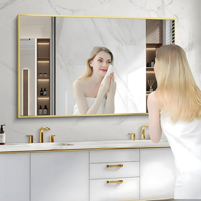 36x55inch Bathroom Mirror, Large Rectangular Wall Mirror - Image 2