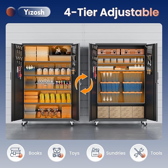 Yizosh Metal Garage Storage Cabinet - Image 6