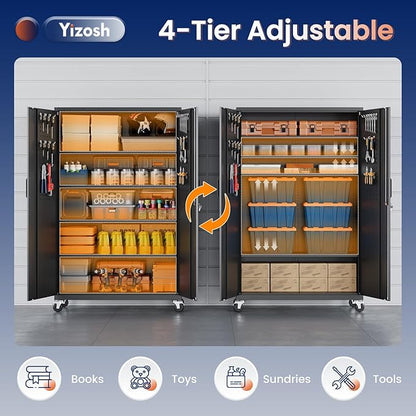 Yizosh Metal Garage Storage Cabinet - Image 6