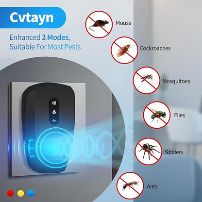 2025 Upgraded Ultrasonic Pest Repellent Indoor Insect Repeller, Pest Control - Image 2