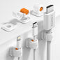 6 Pack Sinjimoru Magnetic Cable Clips, Compact Size Cord Organizer & Cable by Sinjimoru