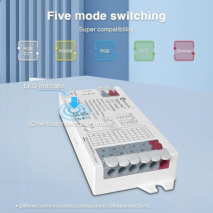 GLEDOPTO ZigBee3.0 Pro+ 5 in 1 LED Controller 20A Max - Image 2