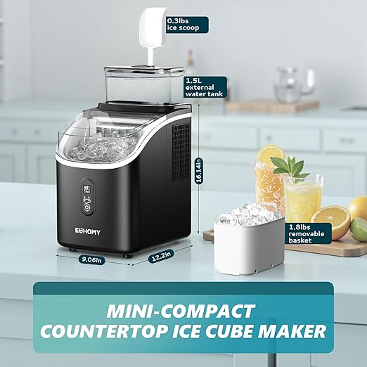 EUHOMY Ice Cube Maker Machine Countertop - Image 8