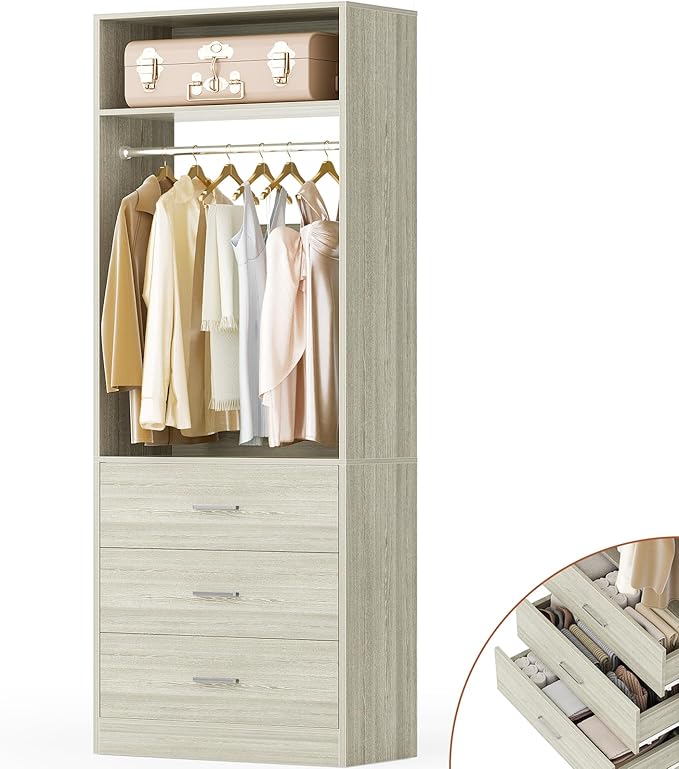 Freestanding 2FT Closet System by Besiost