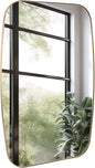 Oval Mirrors for Bathroom, Brushed Gold Oblong Bathroom Wall Mounted Modern by Bolrok