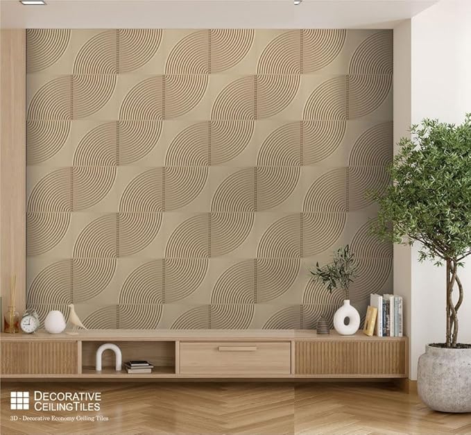 From Plain To Beautiful In Hours 9002 Arc Swell PVC 12 in x 12 in Peel and - Image 3