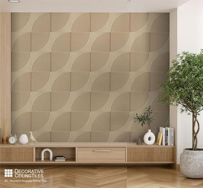 From Plain To Beautiful In Hours 9002 Arc Swell PVC 12 in x 12 in Peel and - Image 3