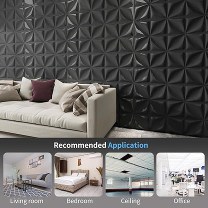 Art3d Decorative 3D Wall Panel, 32 Sq.FT PVC Interior Wall Decor - Image 2
