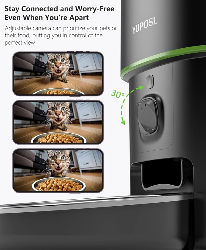 Automatic Cat Feeder with Camera - 5G WiFi Auto Cat Food Dispenser - Image 7