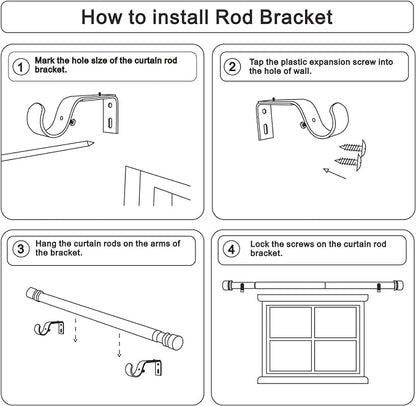 Latest Curtain Rods for Windows 28 to 48 Inches Length Adjustable 1 Inch - Image 7