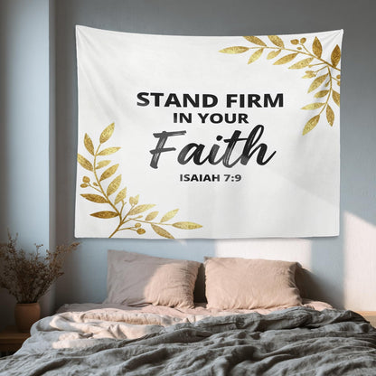 Shrahala White S Inspirational Tapestry, Black Christian Words Wall Hanging Hd Print Polyester Backdrop For Dorm Room Bedroom 59.1 X 82.7 In