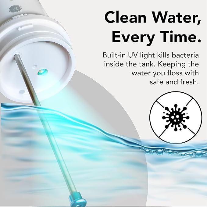 Portable Water Flosser for Teeth Cleaning – Travel Size, Compact & Cordless - Image 3