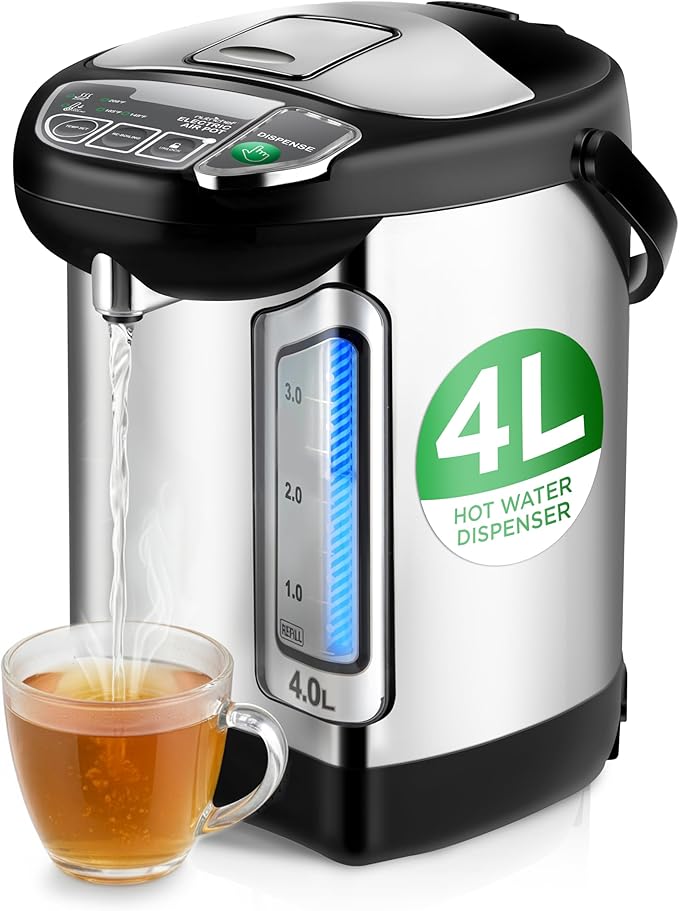 NutriChef Electric Water Boiler and Warmer - 4L/4.2Qt Stainless Steel Electric by NutriChef%E2%84%A2Kitchen
