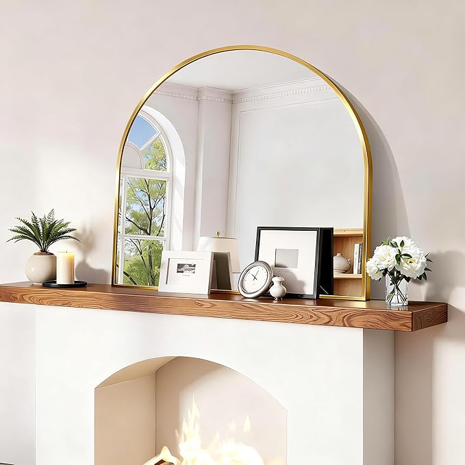 CIRCUMI Arched Wall Mirror, Metal Frame, Large Size - Image 4
