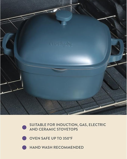Crock-Pot Northvale Cast Aluminum Lightweight Durable 5.2 Quart Heavy Duty - Image 4