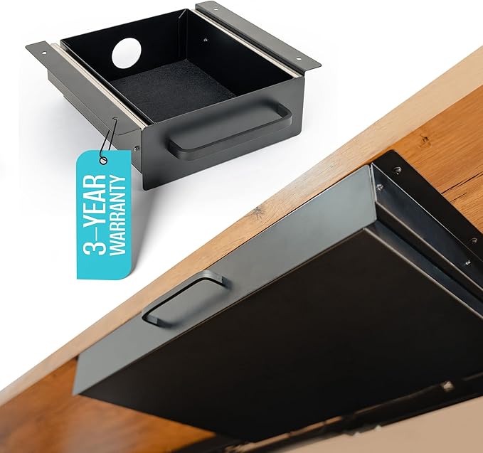 Under Desk Drawer Slide Out Attachment by COREMINDED