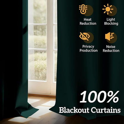 100% Blackout Curtains 72 Inch Length - Image 2