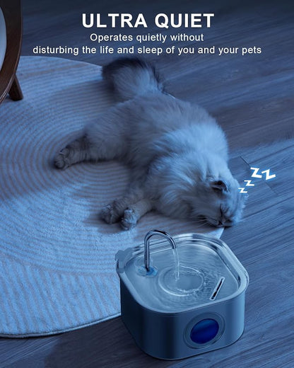 Cat Water Fountain Stainless Steel: 108oz/3.2L Automatic Pet Water Fountain - Image 5