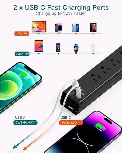 Extension Cord with Multiple Outlets 10 Ft - Image 4