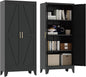 61" Tall Pantry Cabinet, Kitchen Pantry Storage Cabinets by XIUSVON