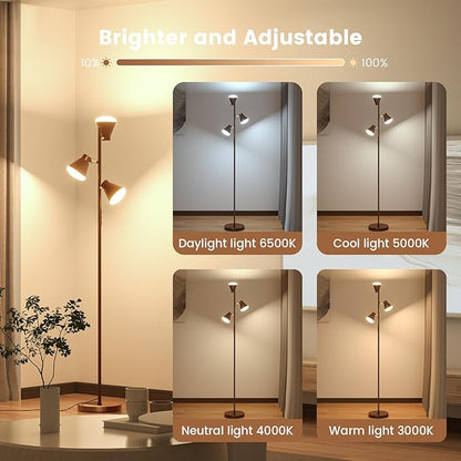 SIBRILLE 36W LED Tree Floor Lamp, Dimmable Tall Standing Lamp - Image 4