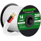 BAHIWOM Fire Safety CL2 Speaker Wire in-Wall & in-Ceiling 14 Gauge Wire 200 FT by BAHIWOM