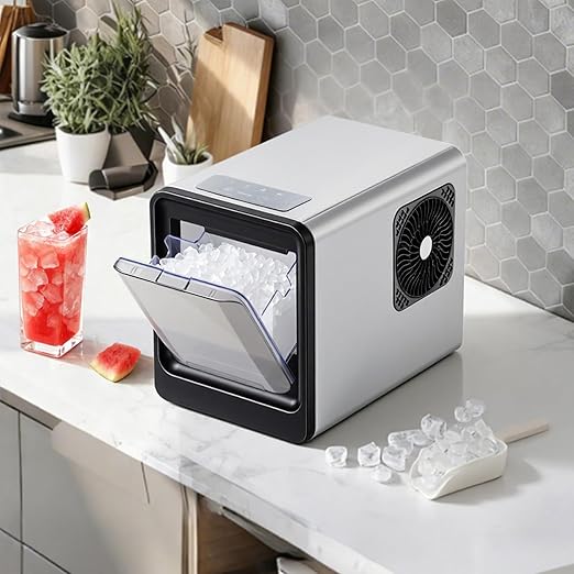 VEVOR Countertop Ice Maker, 33 lbs per Day, Self-Cleaning Portable Machine - Image 8