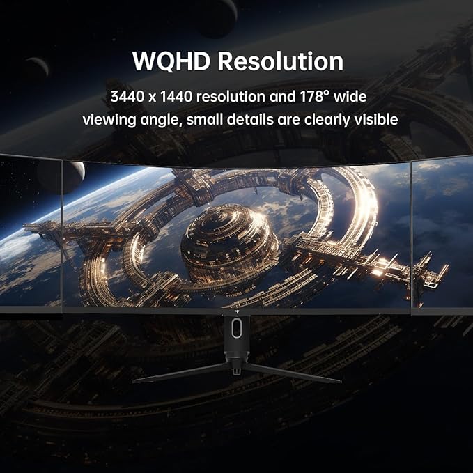 KTC 34 Inch Ultrawide Monitor, 180Hz WQHD 3440X1440 Curved Gaming Monitor - Image 4