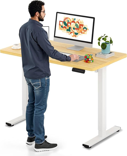 SANODESK Electric Standing Desk 48 x 24 Inches Whole-Piece Desktop Height by sanodesk