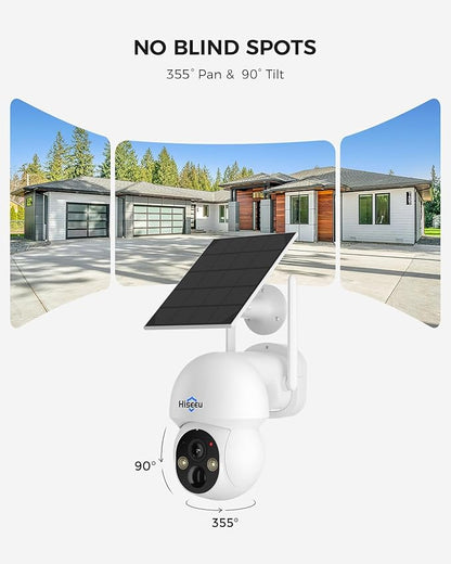 Hiseeu Solar Camera Wireless Outdoor, Home Security Camera System, 2.4G & 5G - Image 8