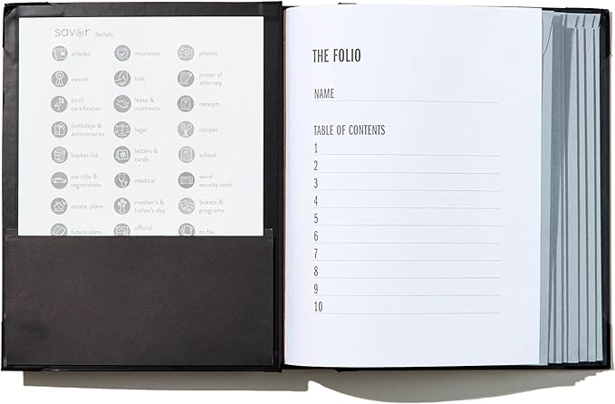Savor | The Folio™ Document Organizer 2025 Edition | Premium Life Binder - Image 4