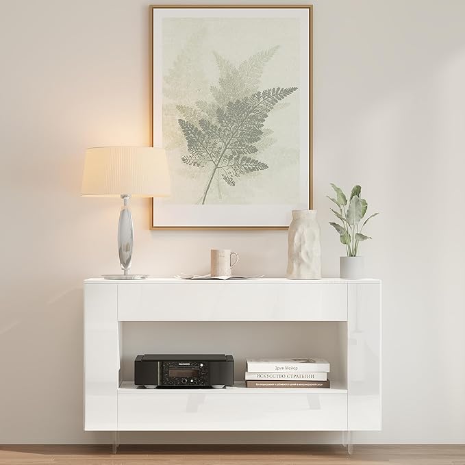 Vavkorkula High Gloss TV Stand for 55 Inch - Image 7