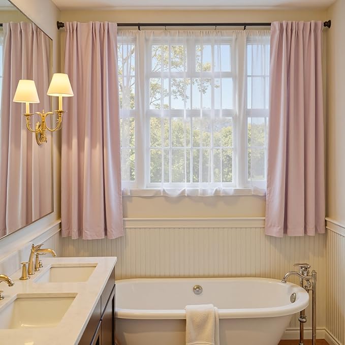Lazzzy Velvet Blackout Curtains Thermal Insulated Room Window Drapes Super Soft - Image 7
