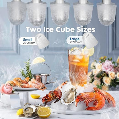 Sweetcrispy Countertop Ice Maker, Portable Ice Machine Self-Cleaning, 9 Cubes - Image 3