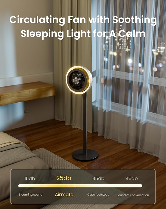AIRMATE Standing Fan for Bedroom, Oscillating Fan - Image 7