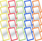 25 Pcs Small Mirrors for Kids Unbreakable Shatter Proof Mirror 6 x 4 Inches Round Corners Square Unbroken Mirrors Plastic Double Sided for Classroom DIY Craft (Bright Colors)