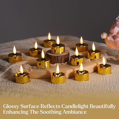 Eywamage Gold Christmas LED Tealights - Image 7