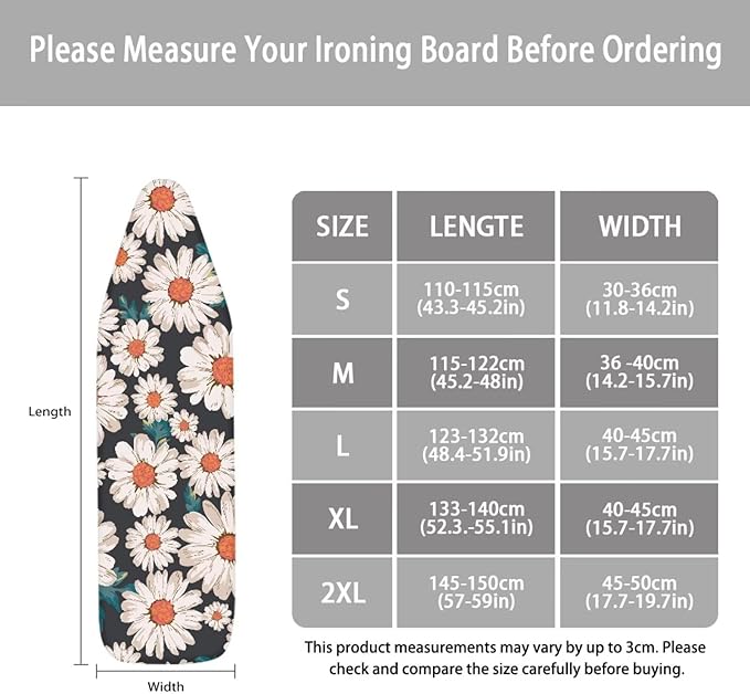 ZCFYGDX Breathable Ironing Board Cover, Resist Scorch Polyester & Staining - Image 5